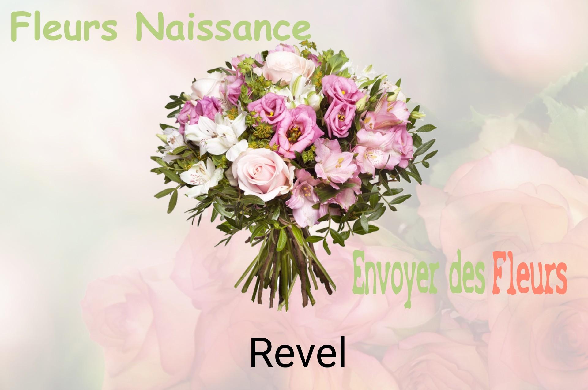Bouquet de fleurs de naissance livré à Revel